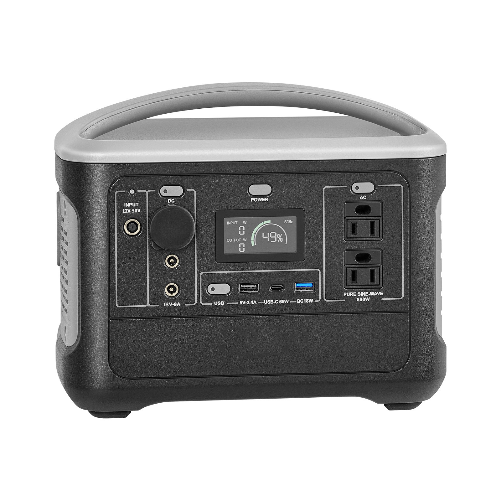 Uimoso Portable Power Station 600W 493Wh Solar Generator for Outdoor and Home