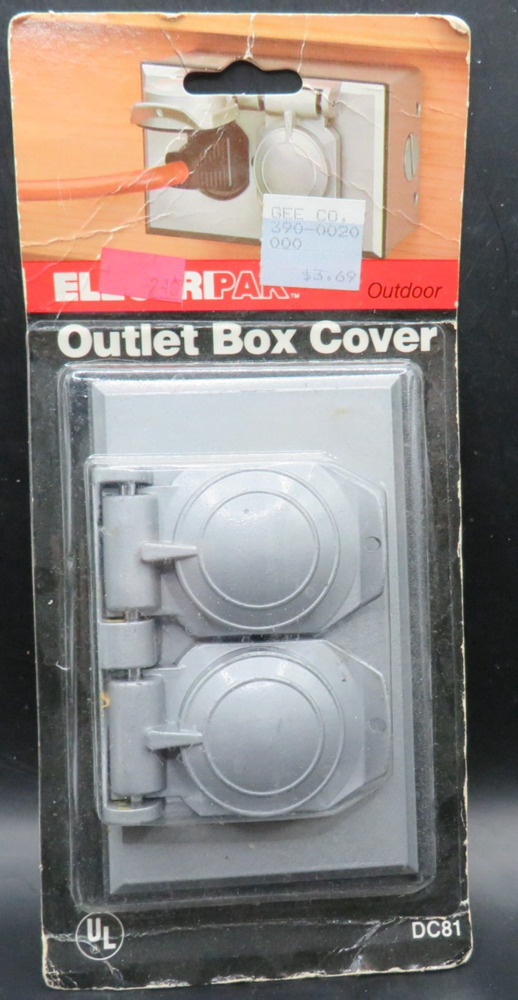 Midland Ross Electripak Weatherproof Outlet Box Cover Only-DC81 – 4.5″ x 2.75″
