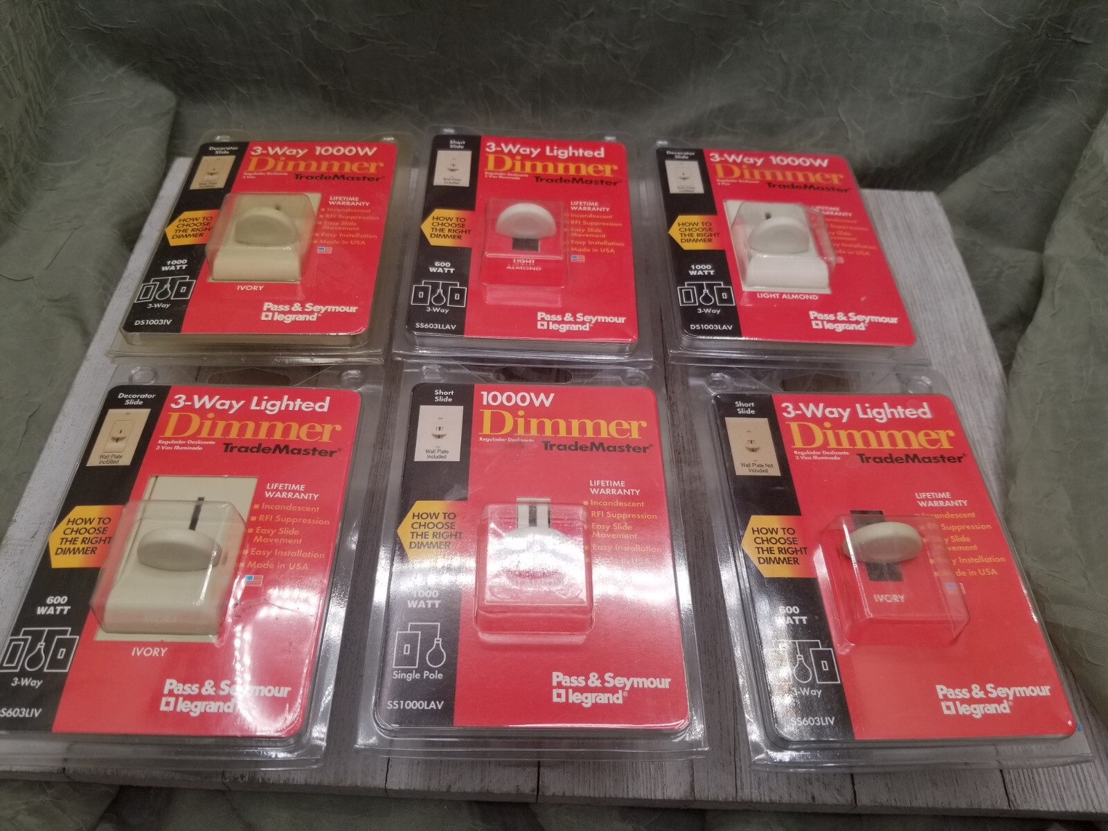 99 Pcs Lot Pass Seymour Legrand Light Dimmer Single Pole 3 Way 1000 600 Watt