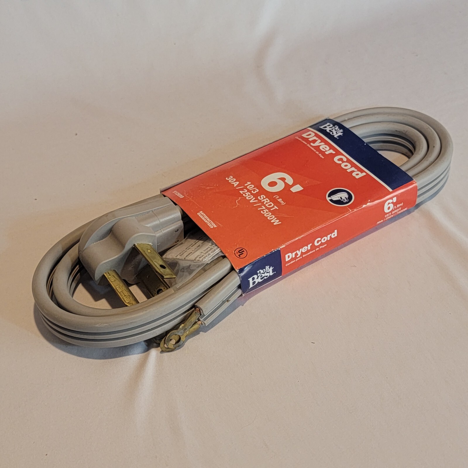 Do it Best 6 Ft. 10/3 30A 250V 7500W Dryer Cord DRC-SRDT-103-6