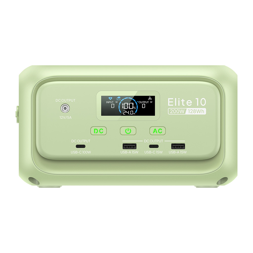 BLUETTI Elite 10 Mini 200W 128Wh Portable Power Station LiFePO4 Battery for Trip