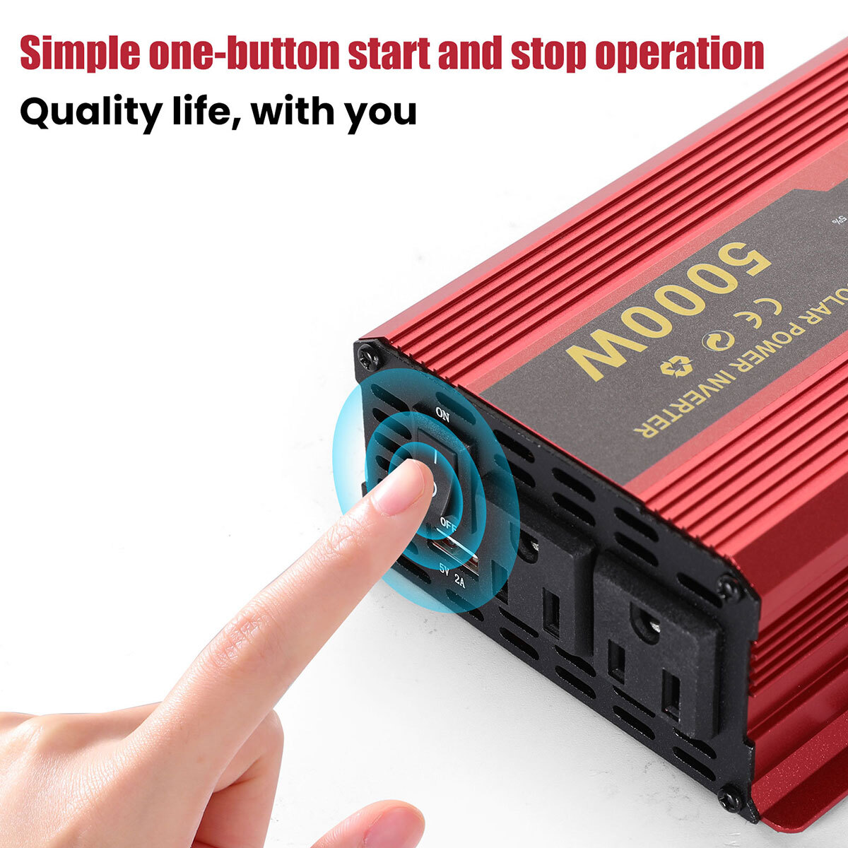 5000W Power Inverter & Solar Panel System for Home Complete Kit Solar Generator