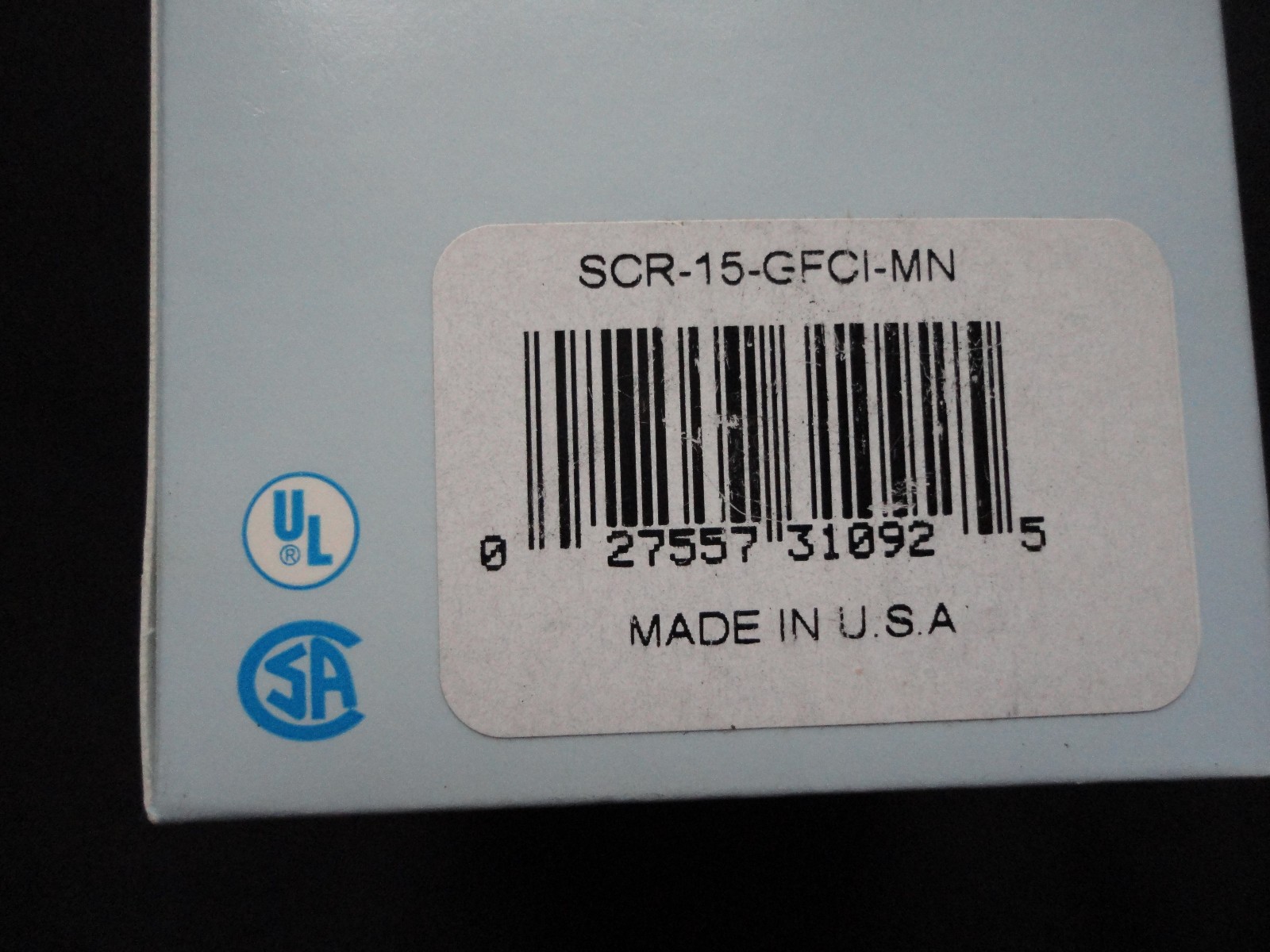 LOT 3 – Lutron 15A GFCI Receptacle Satin Matte Black / SCR-15-GFCI-MN Midnight