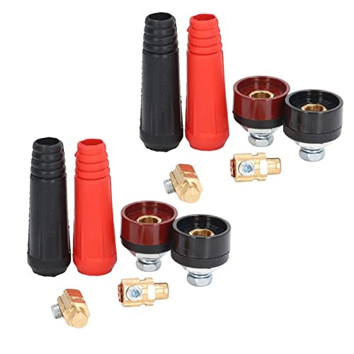 12Pcs Quick Connect Welding Connectors Plug and Socket Set Welding Cable Panel