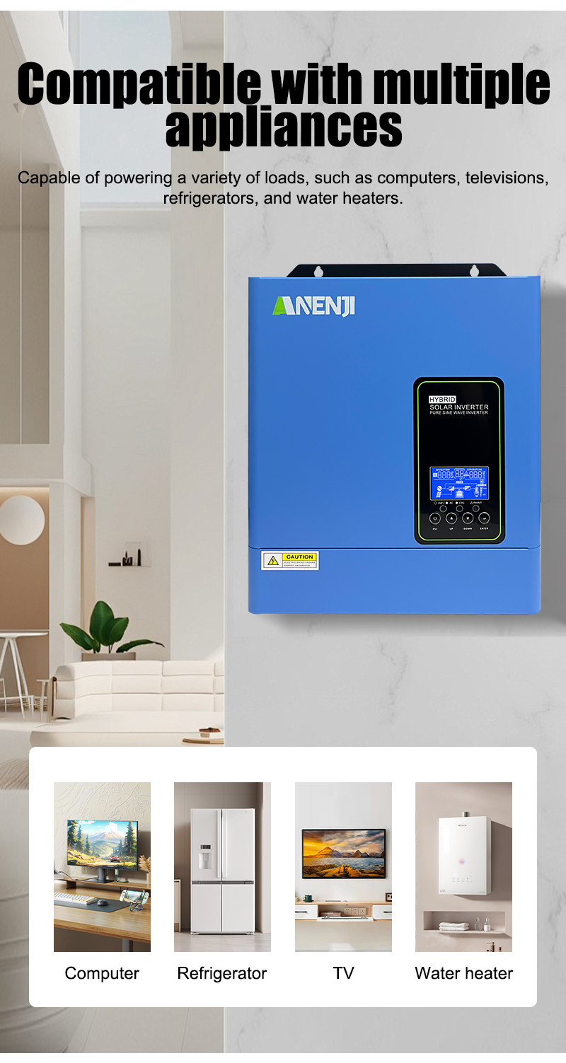 Hybrid Solar Inverter Charger 4200W 110/120V with Built-in 120A MPPT Controller