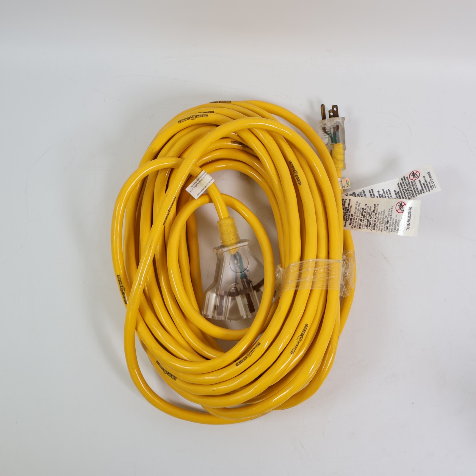 Yellow Jacket 50-ft 12 / 3 Heavy Duty Yellow Outdoor Extension Power Cord