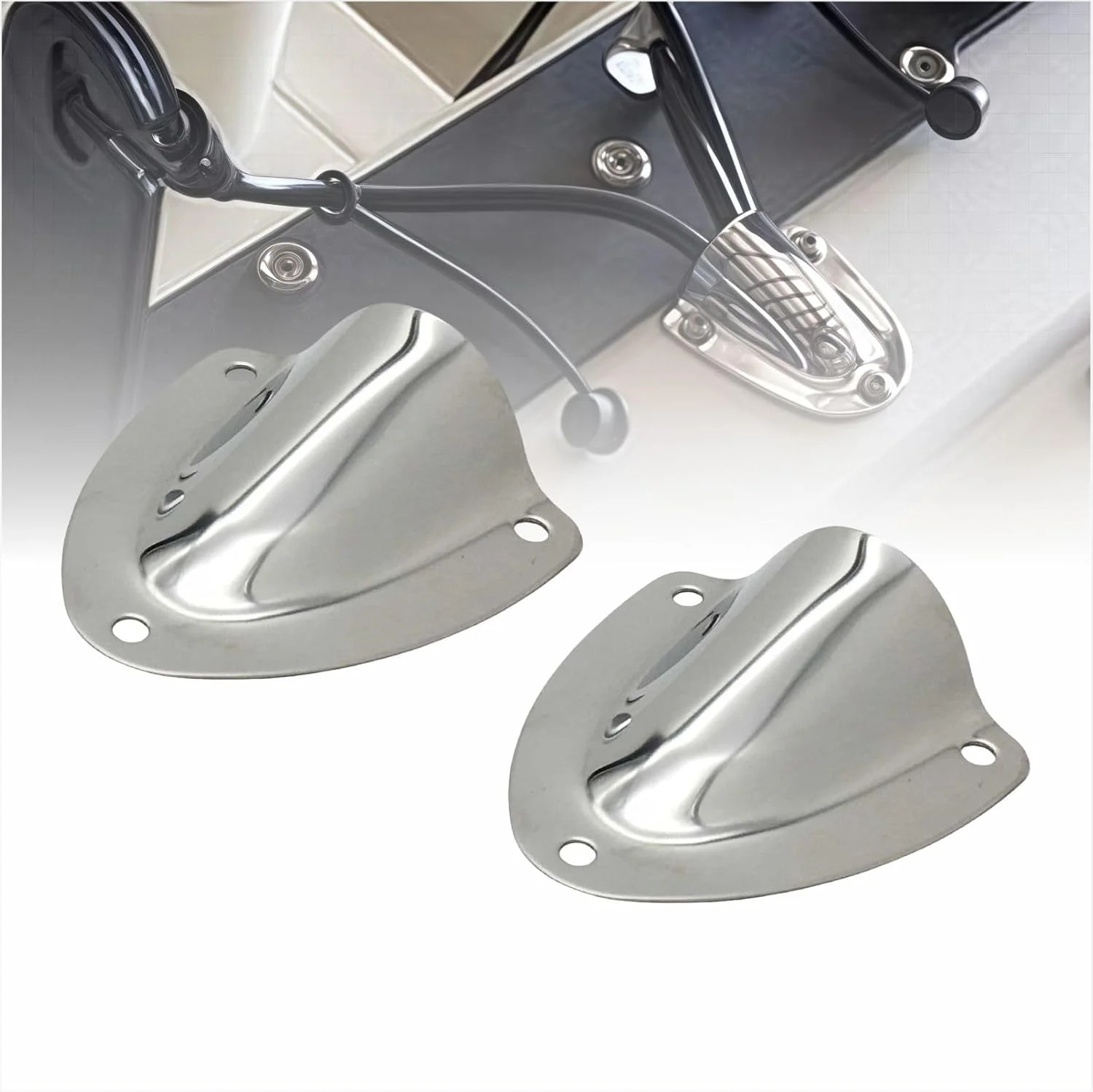 Stainless Steel Wire Cable Hole Ventilator Cover Clam Shell Vent for Marine Boat