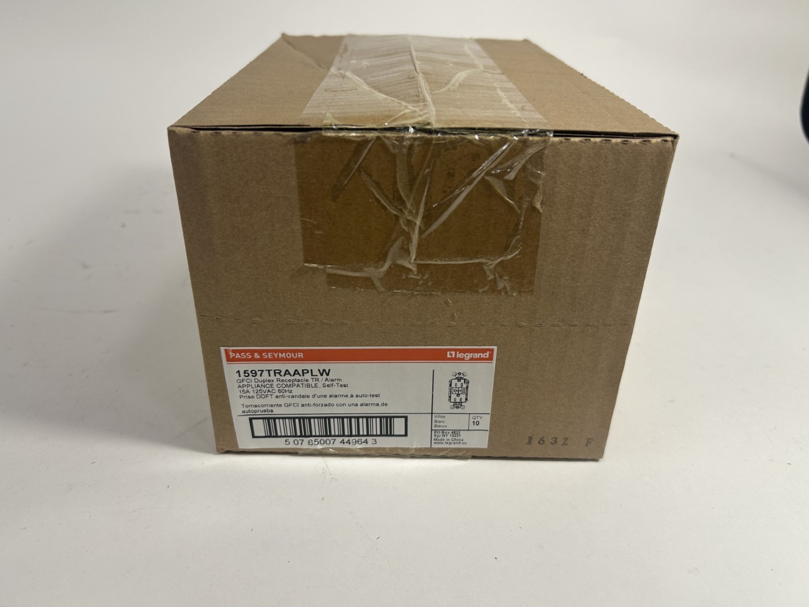 BOX of 10 Legrand 1597TRAAPLW Alarm APPLICANCE COMPATIBLE 15A 125VAC 60Hz