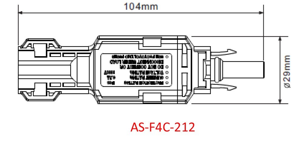 PV 1000v 4A In-line Fuse(10*38) replaceable holder MF UL listed