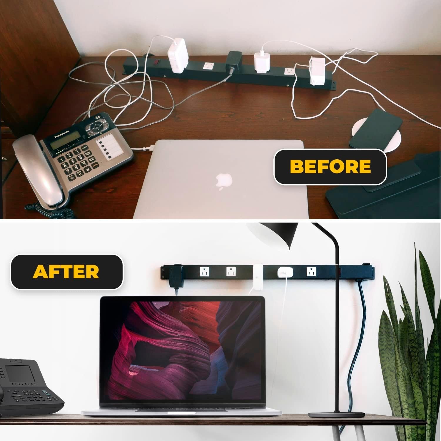 Universal Mounting Brackets for 12-Outlet Surge Protectors – Easy Installation