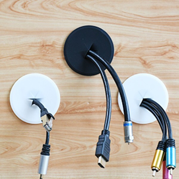 TV Cord Hider with Mounting Brackets Include Hole Saw Cable Management Kit 2pack