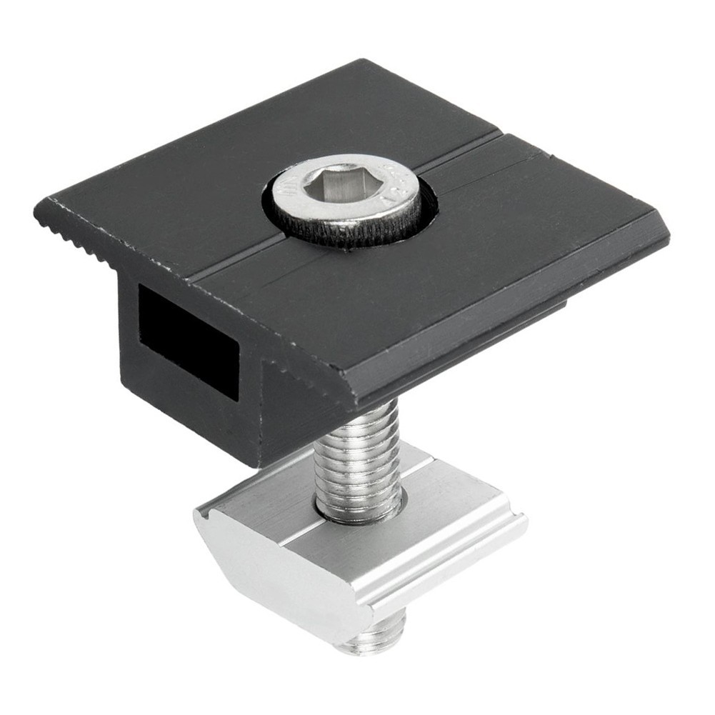 Professional Black Aluminum Alloy Solar Panel Mounting Bracket 30mm/35mm