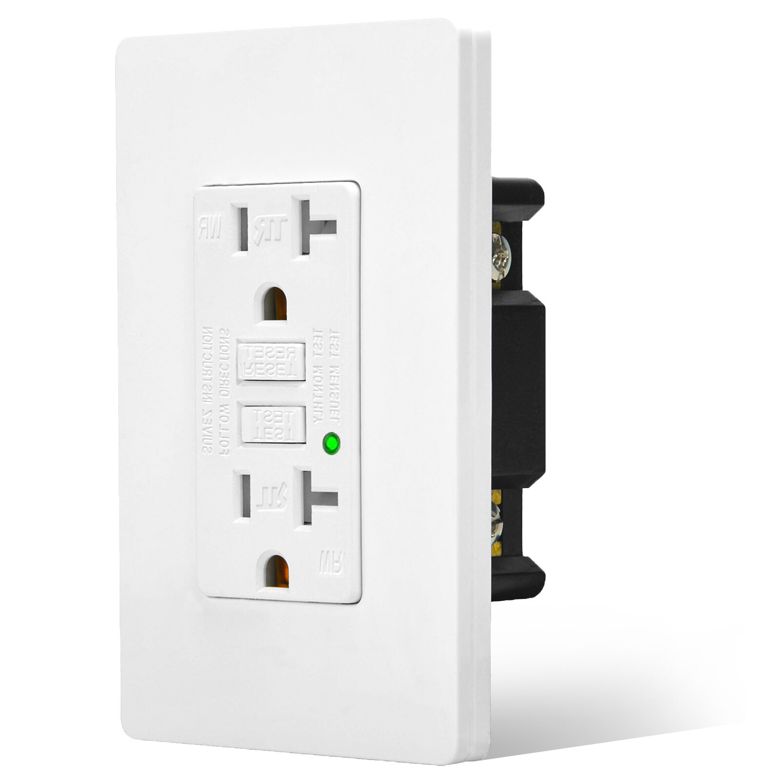1PK GFCI Outlet 20 Amp Tamper Resistant Electrical Receptacle for Bathroom