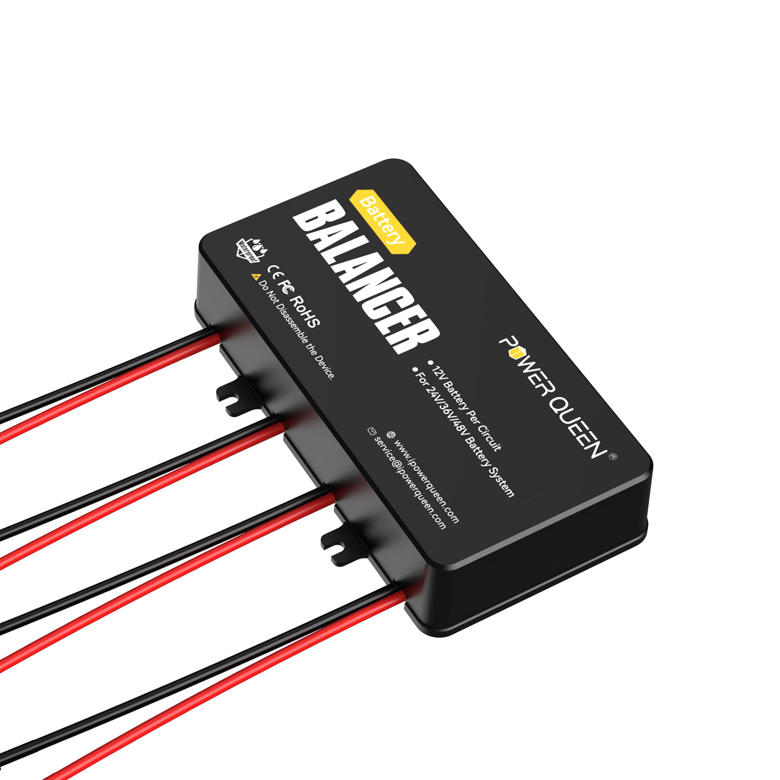 PowerQueen Battery Balancer Equalizer for 24V/36V/48V Bank LiFePO4/Lead Acid/Gel
