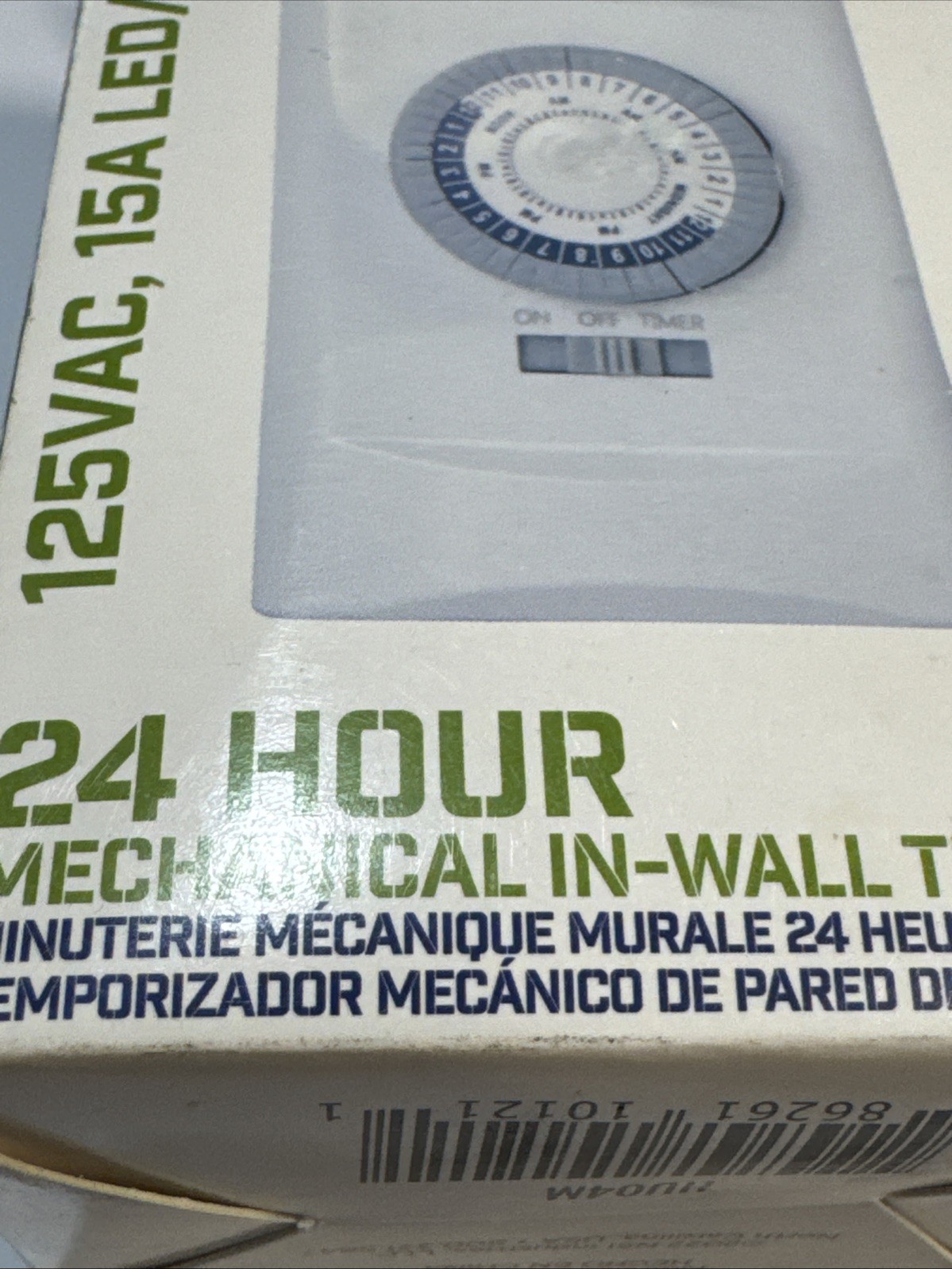 Tork 701B Interior Lighting Timer Home White 24-Hour Mechanical Wall Switch