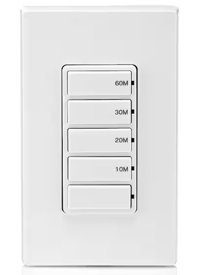 Leviton Decora 15A 60-Minute Indoor In-Wall Countdown Timer Switch 1/2 HP/9.8A F