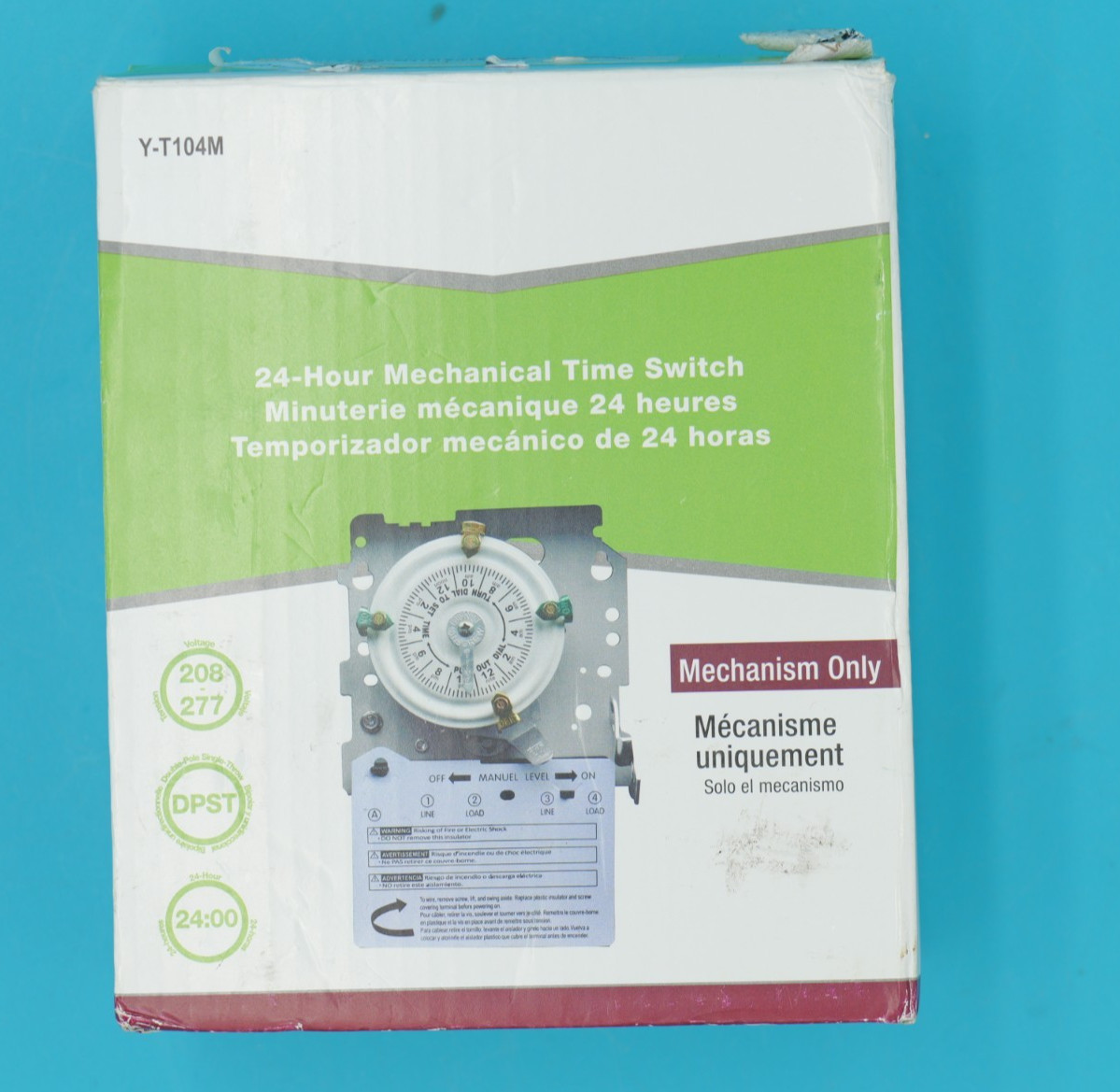 T104M Electromechanical Timer Switch Versatile Scheduling Manual Override