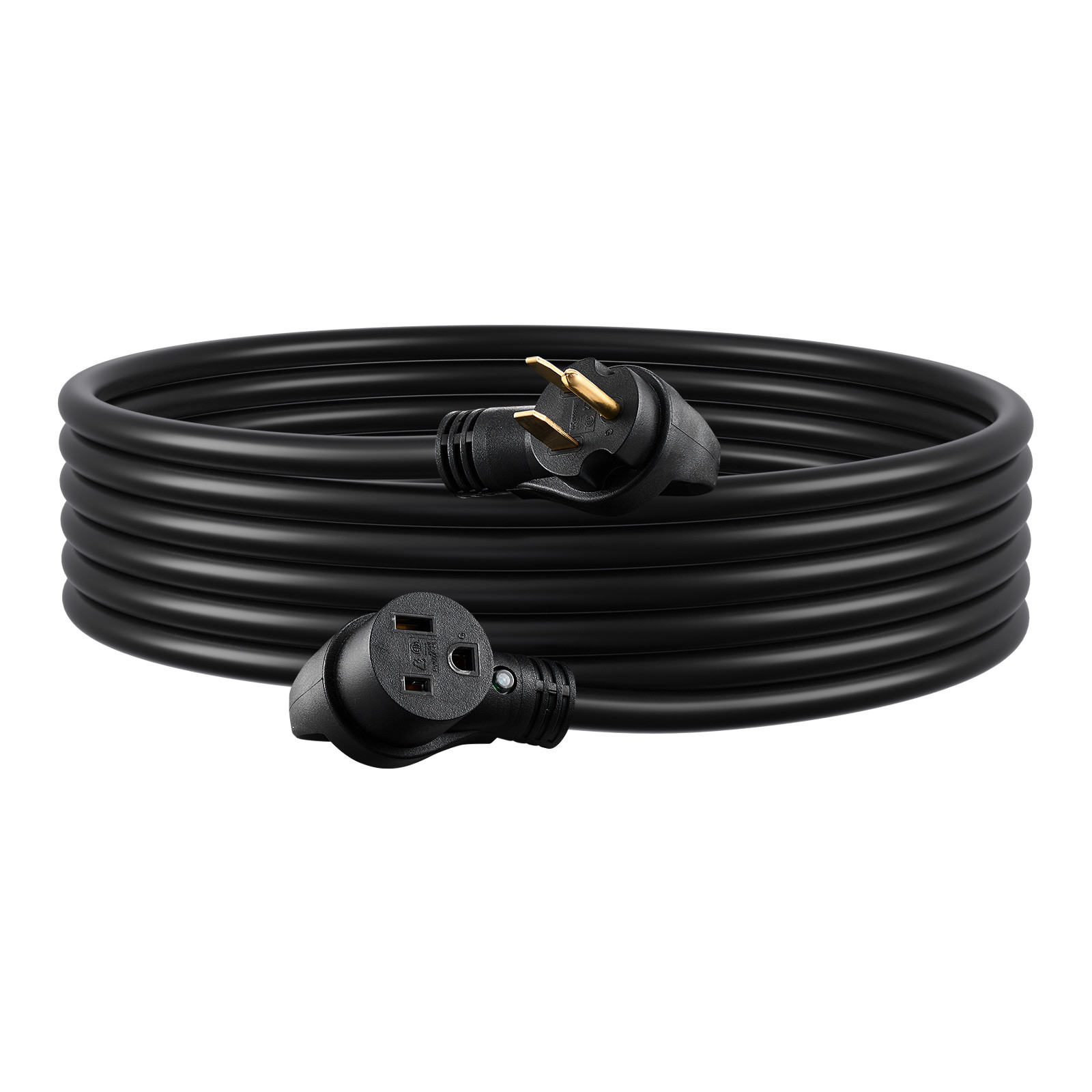 VEVOR 30A Generator Extension Cord 25 ft 250V NEMA 6-50P to 6-50R 7500W Power