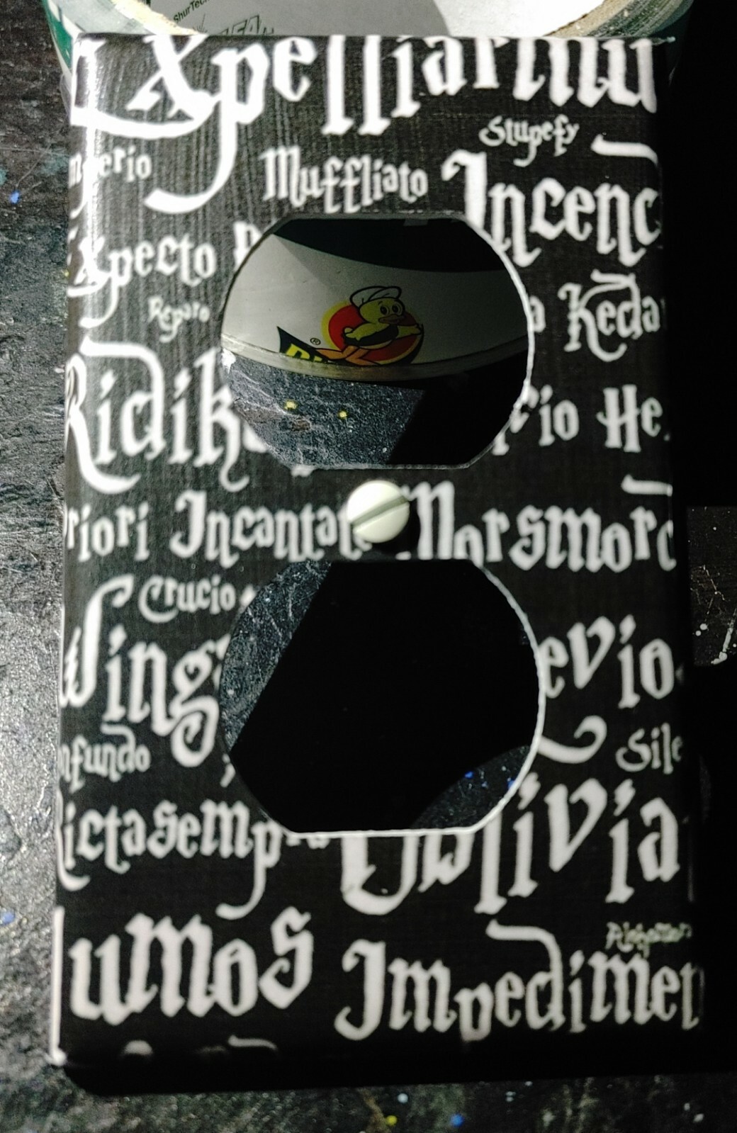 Custom Handmade – Harry Potter Spells – Electric Outlet Cover