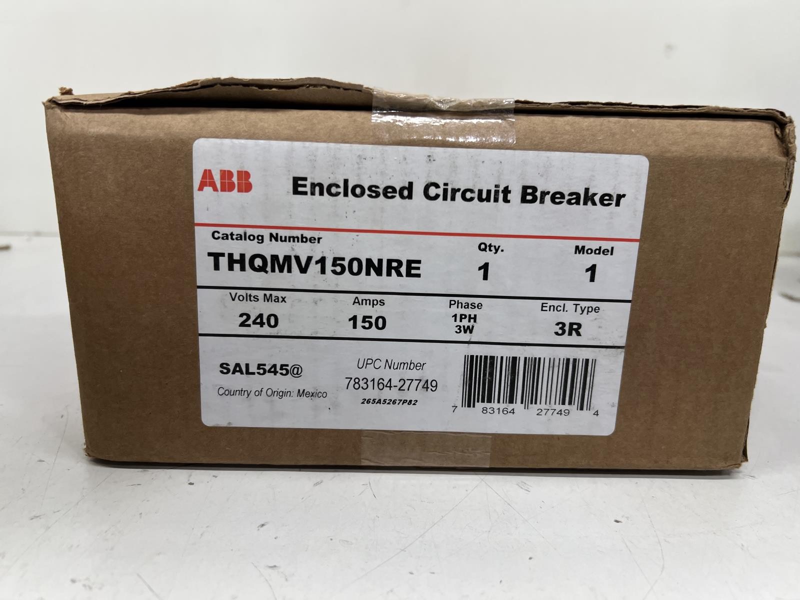 ABB 150 Amp Outdoor Enclosed Main Breaker (THQMV150NRE)