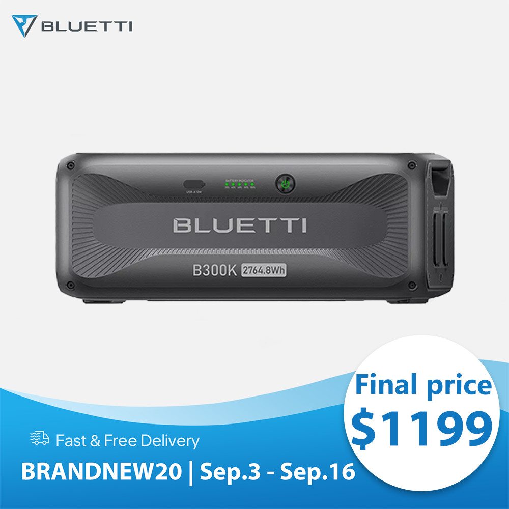 BLUETTI B300K 2764.8Wh Expandable Extra Battery for AC200L/AC200MAX/AC300/AC500