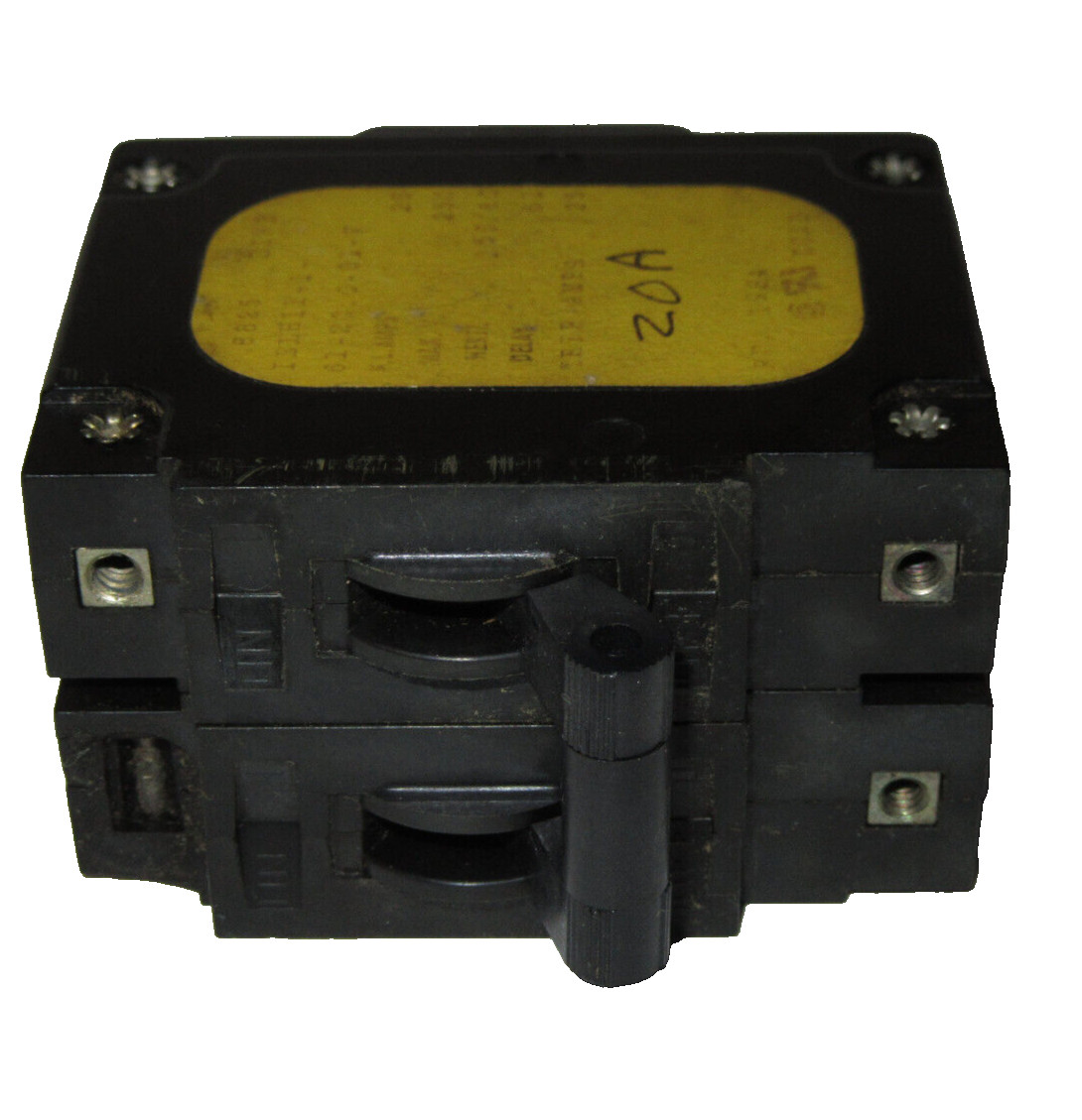 AIRPAX BREAKER IELH11-1-61-20.0-01-V 20A Hydraulic, Magnetic, 2 Pole, IEL Series