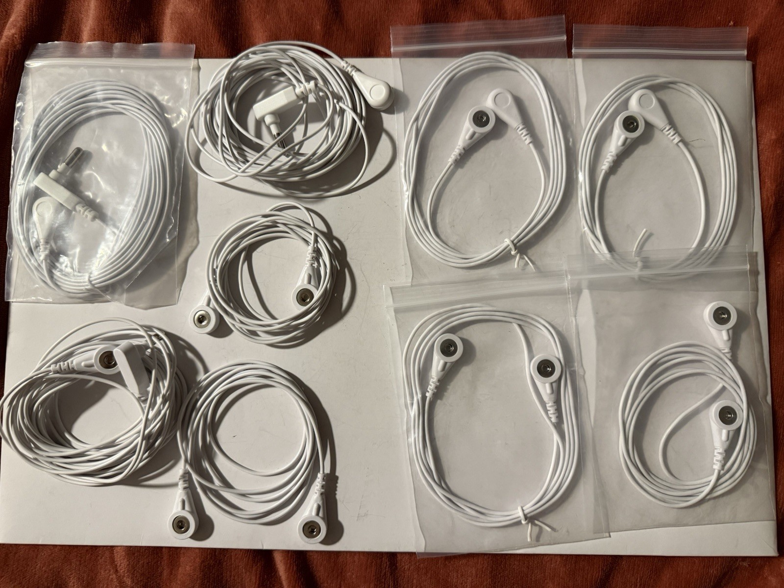 Grounding Cords & Button Connector Replacement Earthing Cables for Sheet and Mat