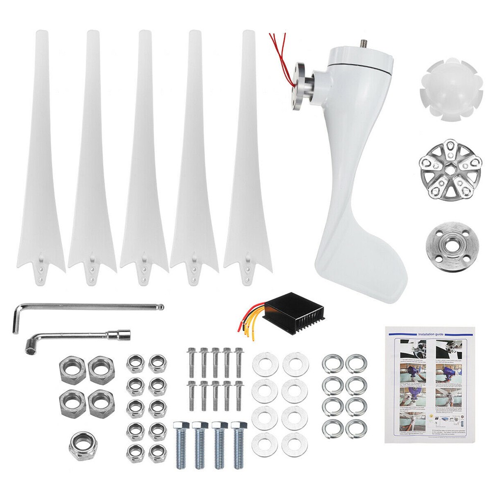 3KW 48V Wind Turbine Windgenerator Home Garden Boat Street Motor Windmill Power