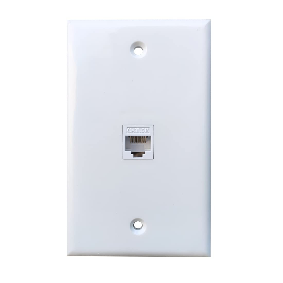 1 Port Tooless Cat5e Ethernet Punch Down Wall Plate Wire to Female – Cat 5e R