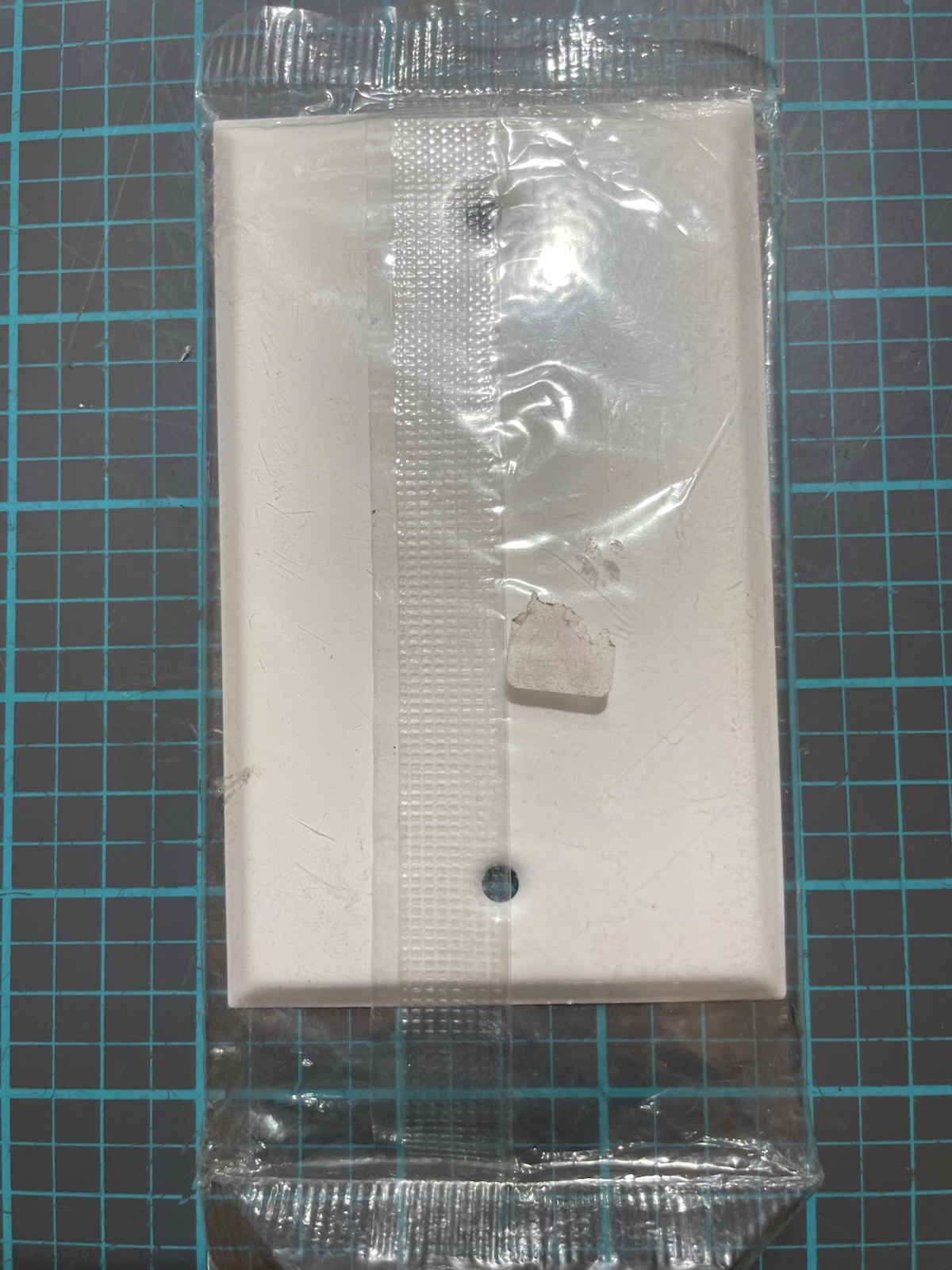 C981BW 1-Gang Standard Stamped Steel Blank Wall Plate White 4.5”x 2.75”