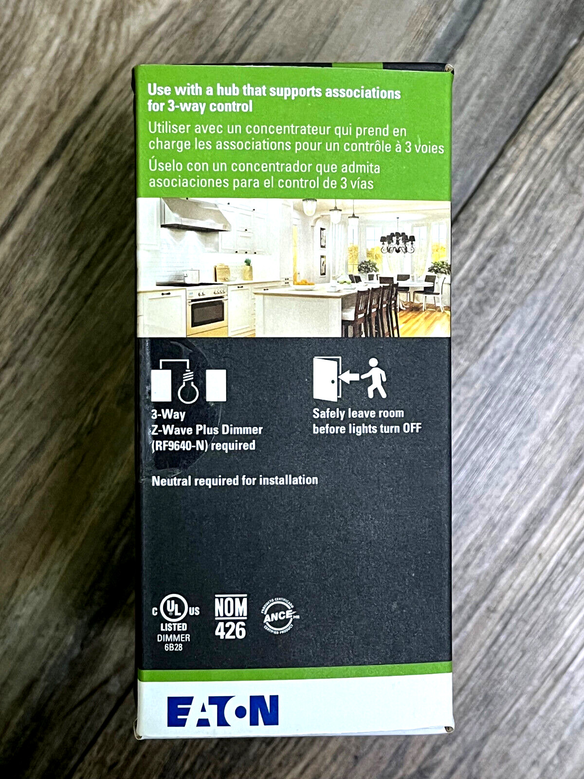 EATON Z Wave Plus Wireless Dimmer RF9642-ZDW