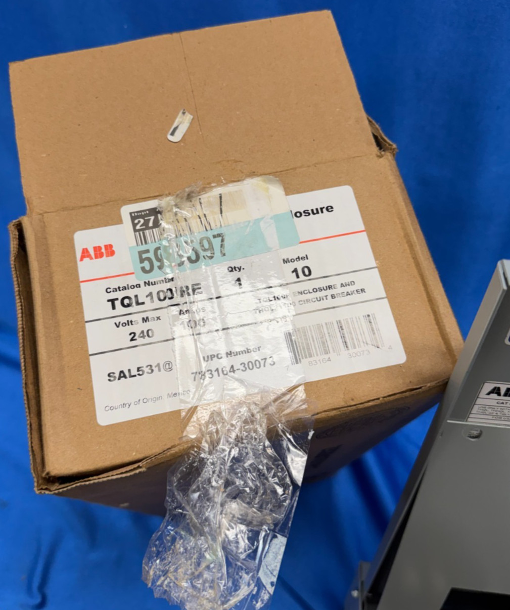 ABB GE TQL100RE 100 Amp Outdoor Circuit Breaker Enclosure New Open Box