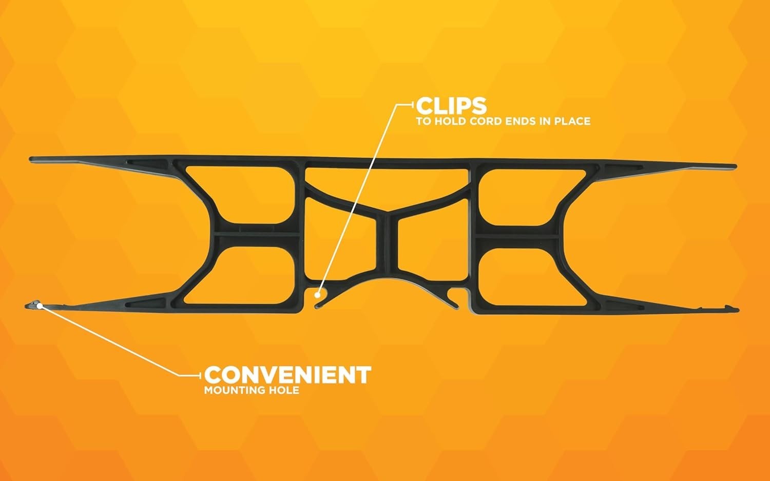 Impact-Resistant Extension Cord Wrap – H-Frame Design for Easy Wall Mounting