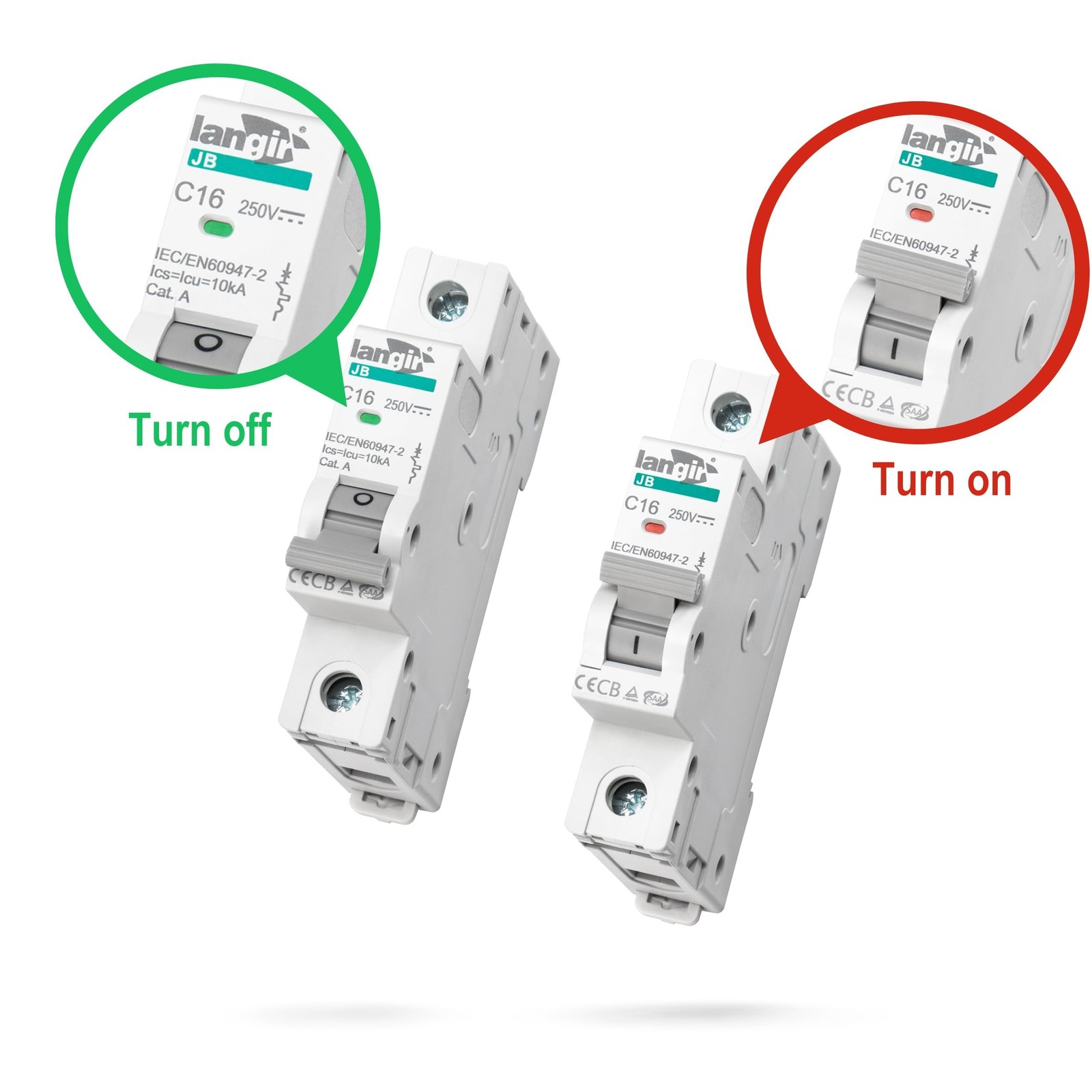DC 15A (16A) Circuit Breaker, 1 Pole DIN Rail Mount, 250V Solar PV Disconnect…