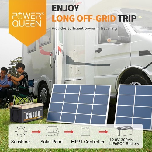 Power Queen 12V 24V 36V 50Ah 100Ah LiFePO4 Lithium Battery BMS For Marine RV lot