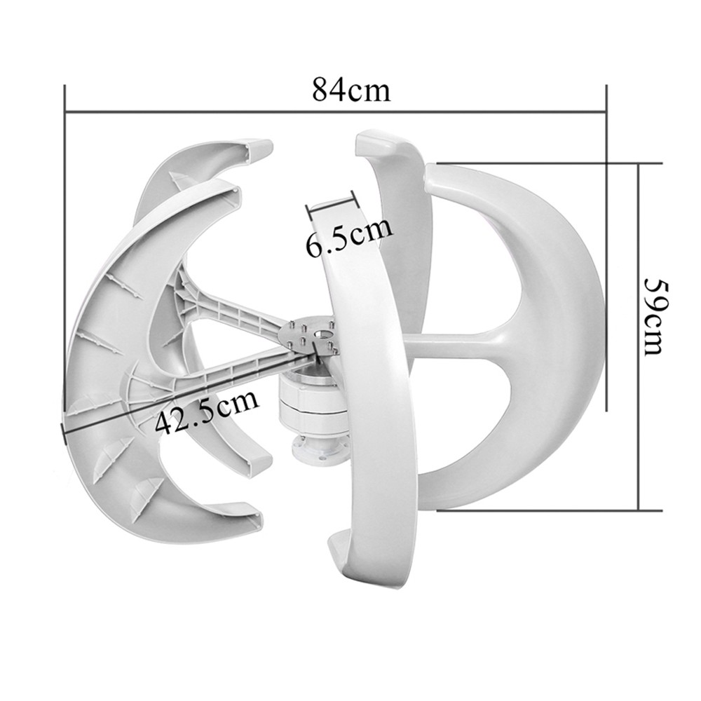 800W 24V Wind Turbine Windgenerator Home Garden Boat Street Motor Windmill Power