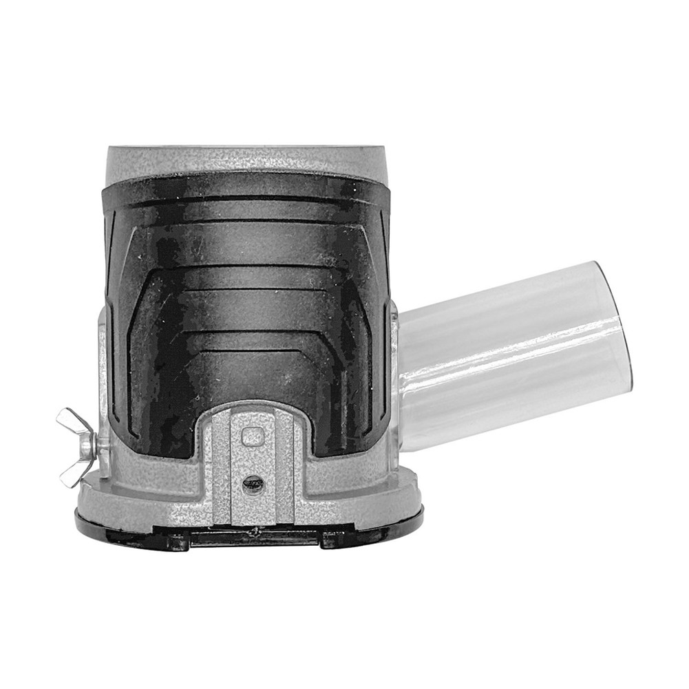 Transparent Safety Cover for Edge Trimming with Vacuum Adapter