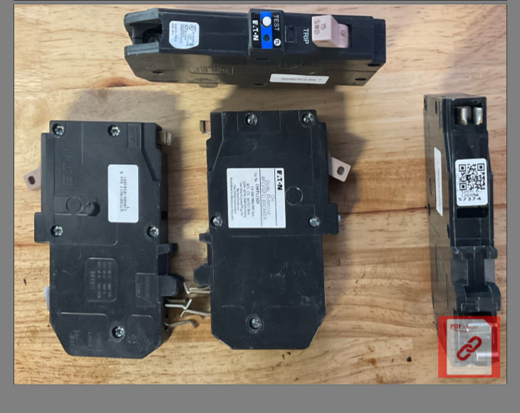 Eaton Plug On Neutral~CH Combo AFCI W/Ground Fault Protection- New