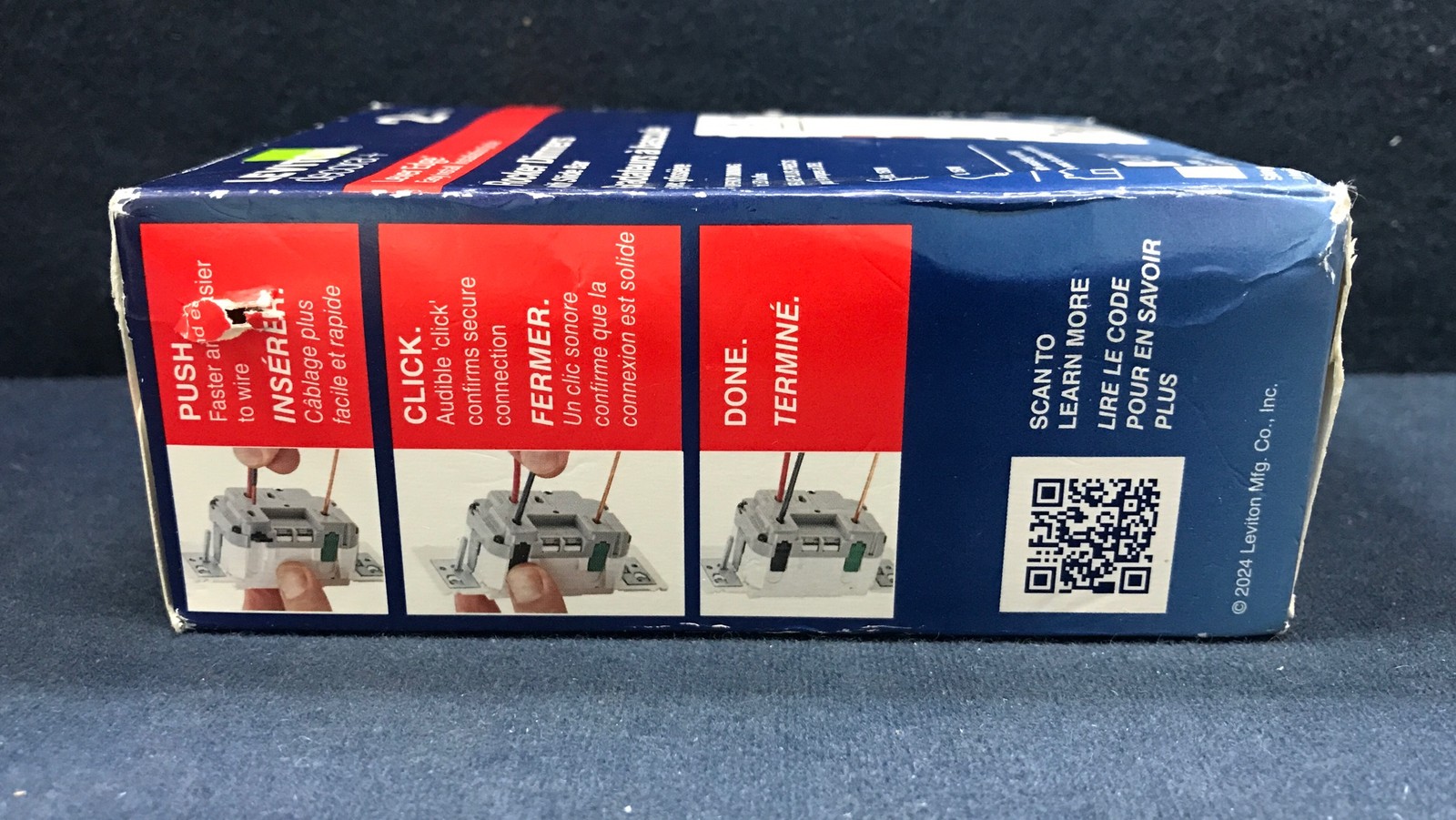 LEVITON ESL01-2PW DECORA LEVER EDGE ROCKER SLIDE DIMMER SWITCH 1&3 WAY WHITE 2PK
