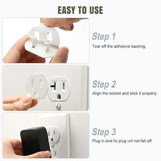 Loose Outlet Plug Fix, 12 Pack Plastic Snug Plug Socket Secured Compatible with
