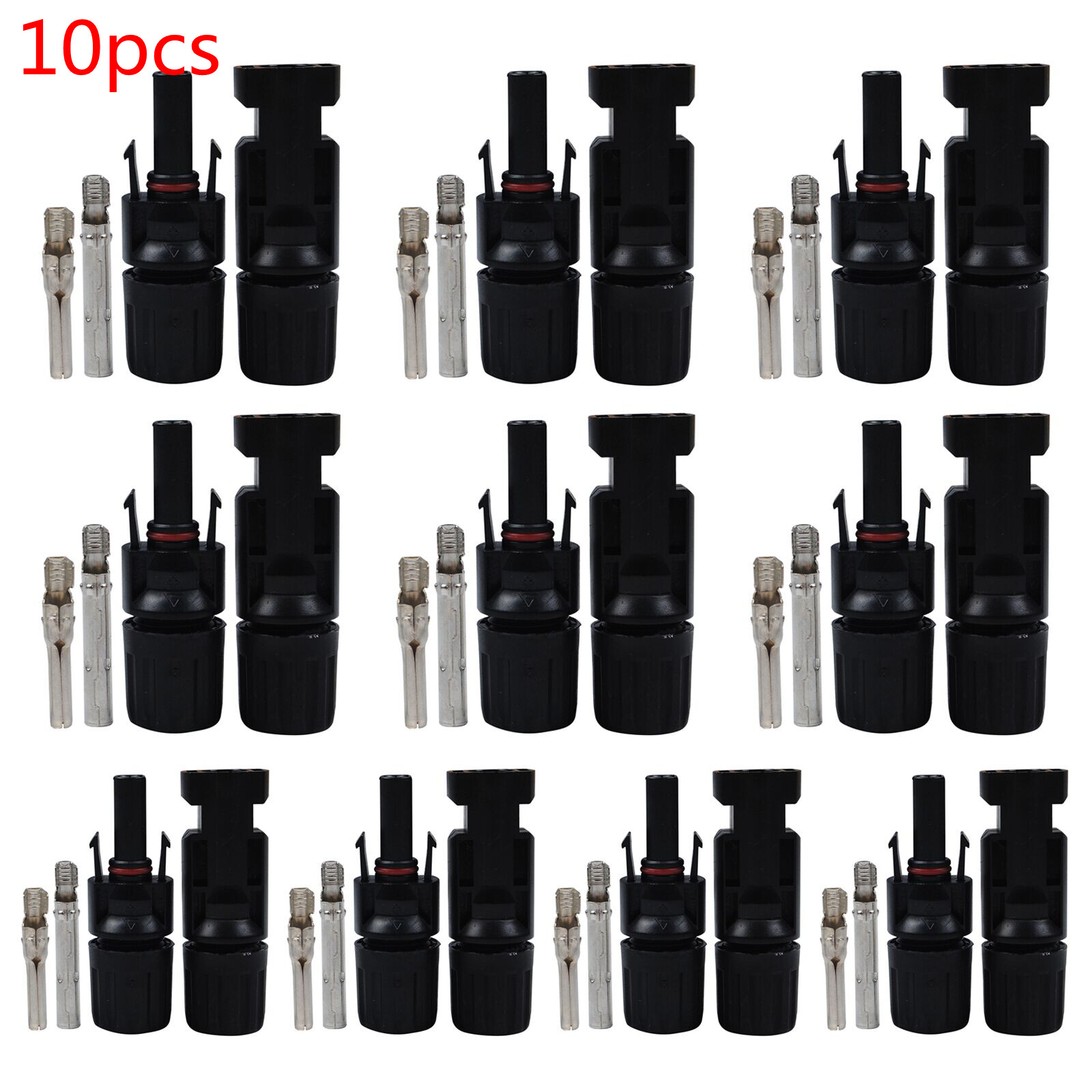 20Pcs Solar Cable Connectors 4mm-6mm 30Amp Waterproof Solar Panel Wire Joiners