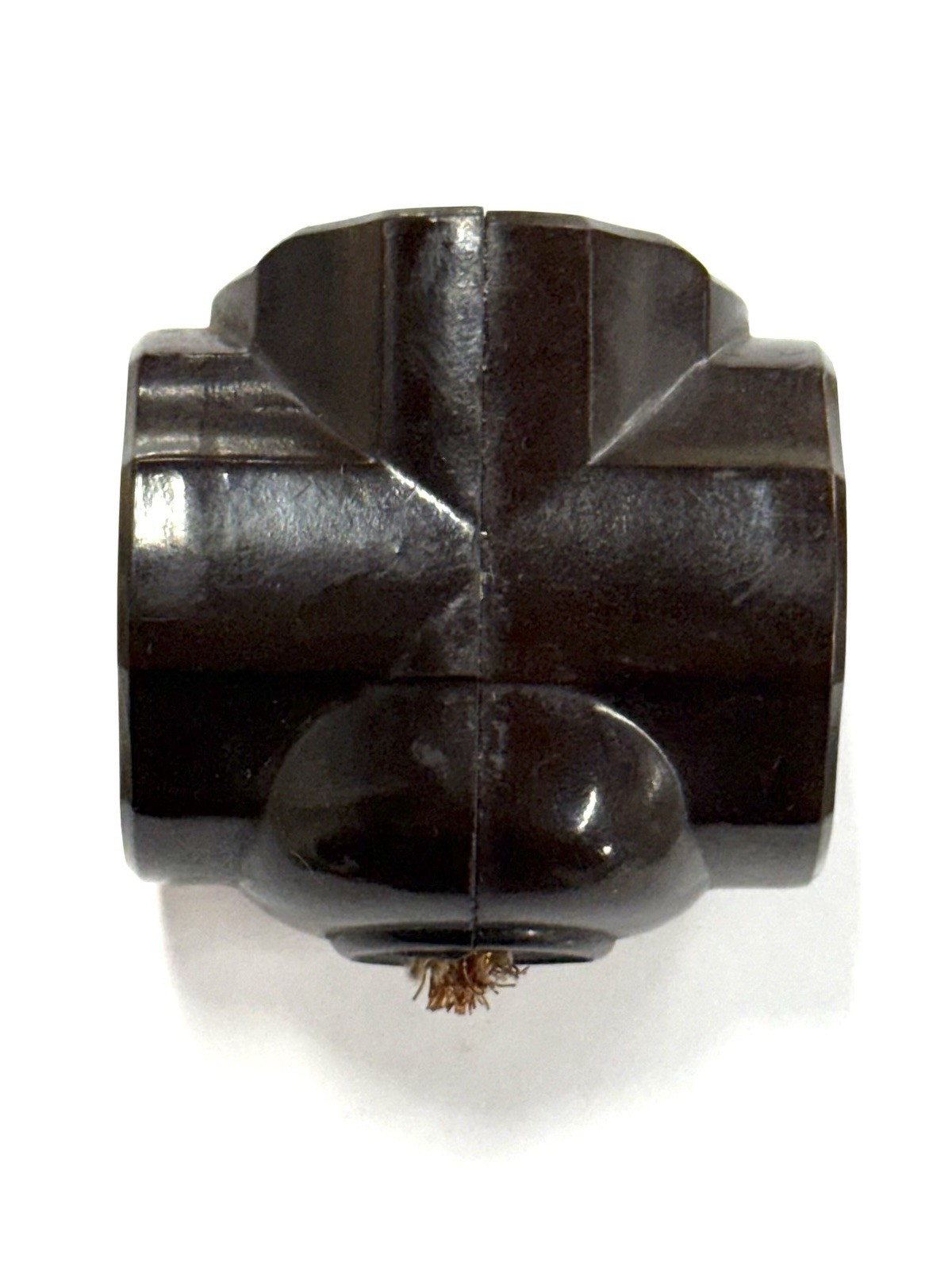 Vintage 3-Way Plug 125V-15A  250V-10A M Brown