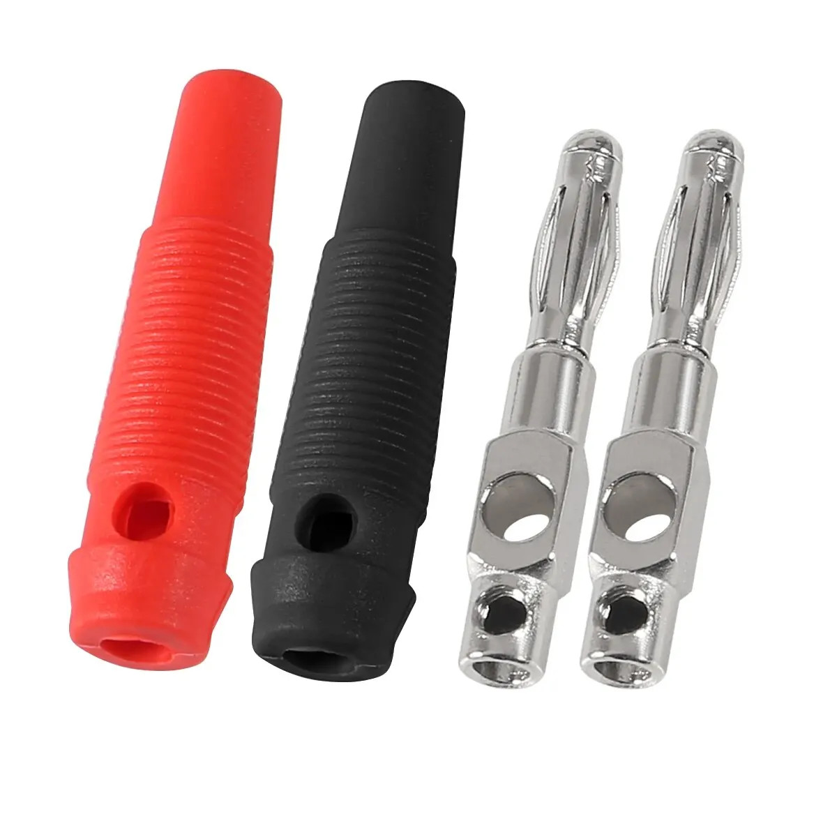 10Pcs 32A High Current Screw Type 4mm Banana Plugs Male Stackable Connector Spea
