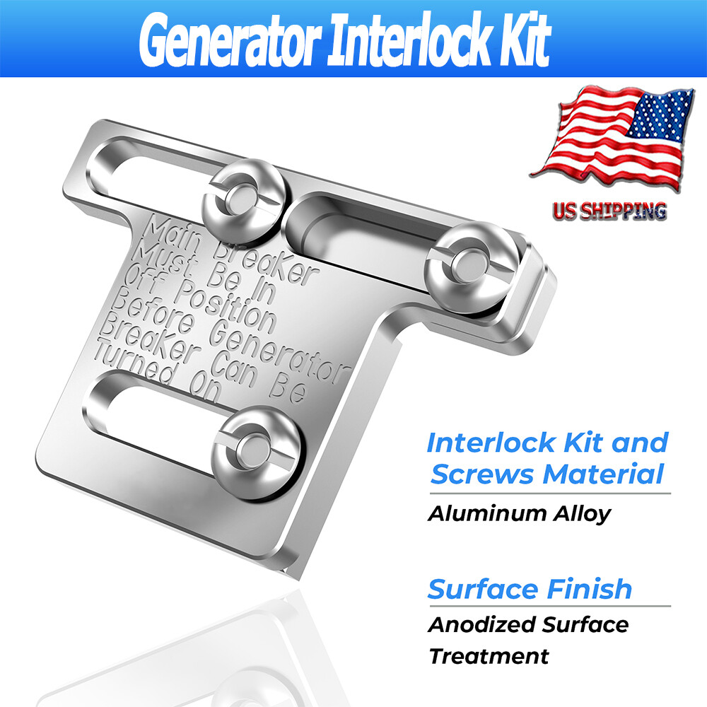 Generator Interlock Kit For Eaton Cutler Hammer BR Series 100 Amp Panel US