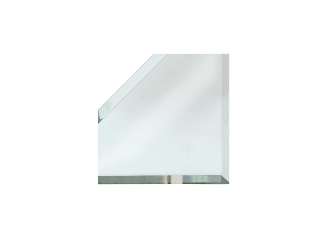 FHC BVM2M2 2″ Corner 3 Sides Beveled Mitered Clear Mirror Glass