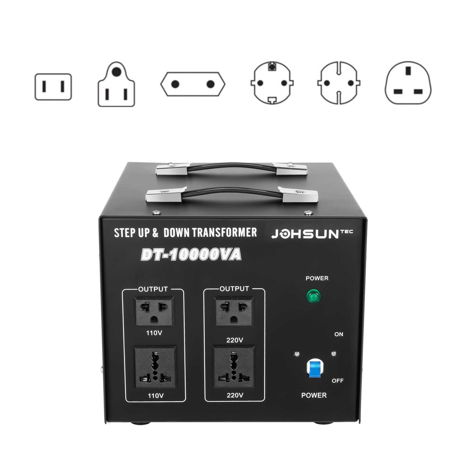 DT-10000VA Voltage Converter Transformer Heavy Duty Step Up / Down 220V-110V New