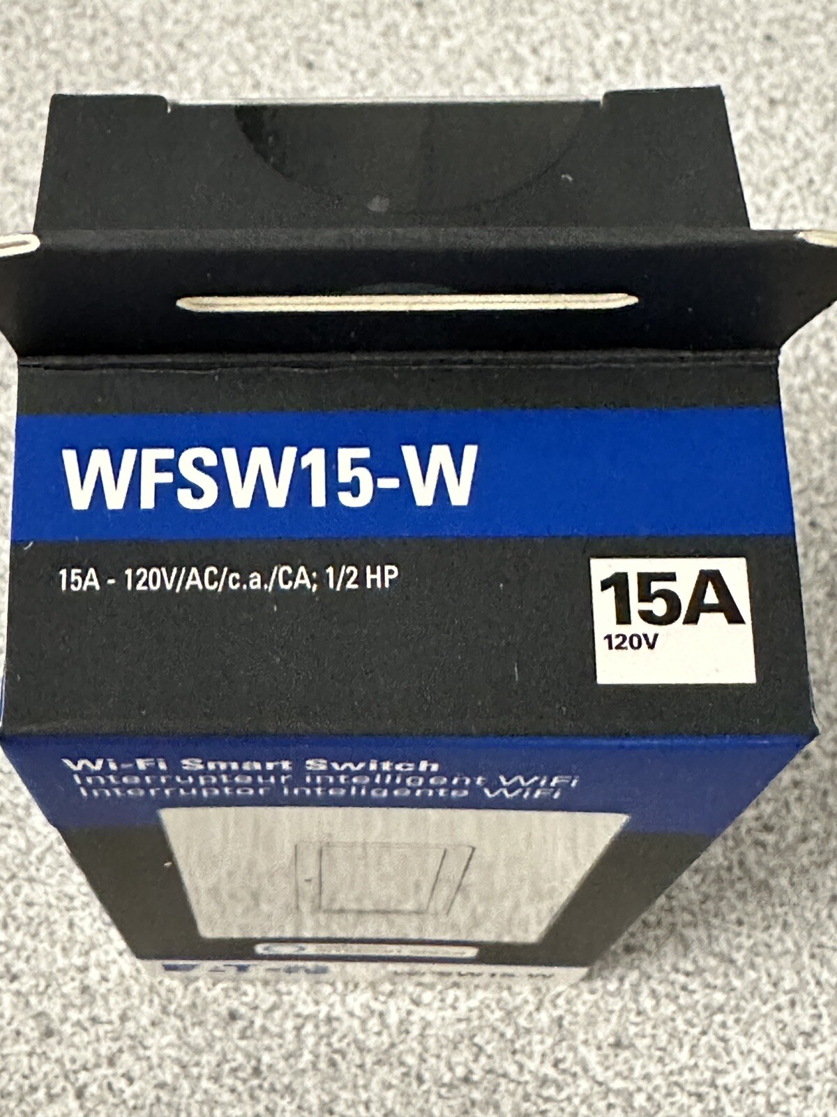 NEW EATON WFSW15-W-SP-L WFSW15-W Wi-Fi WHITE SMART SWITCH WITH ALEXA