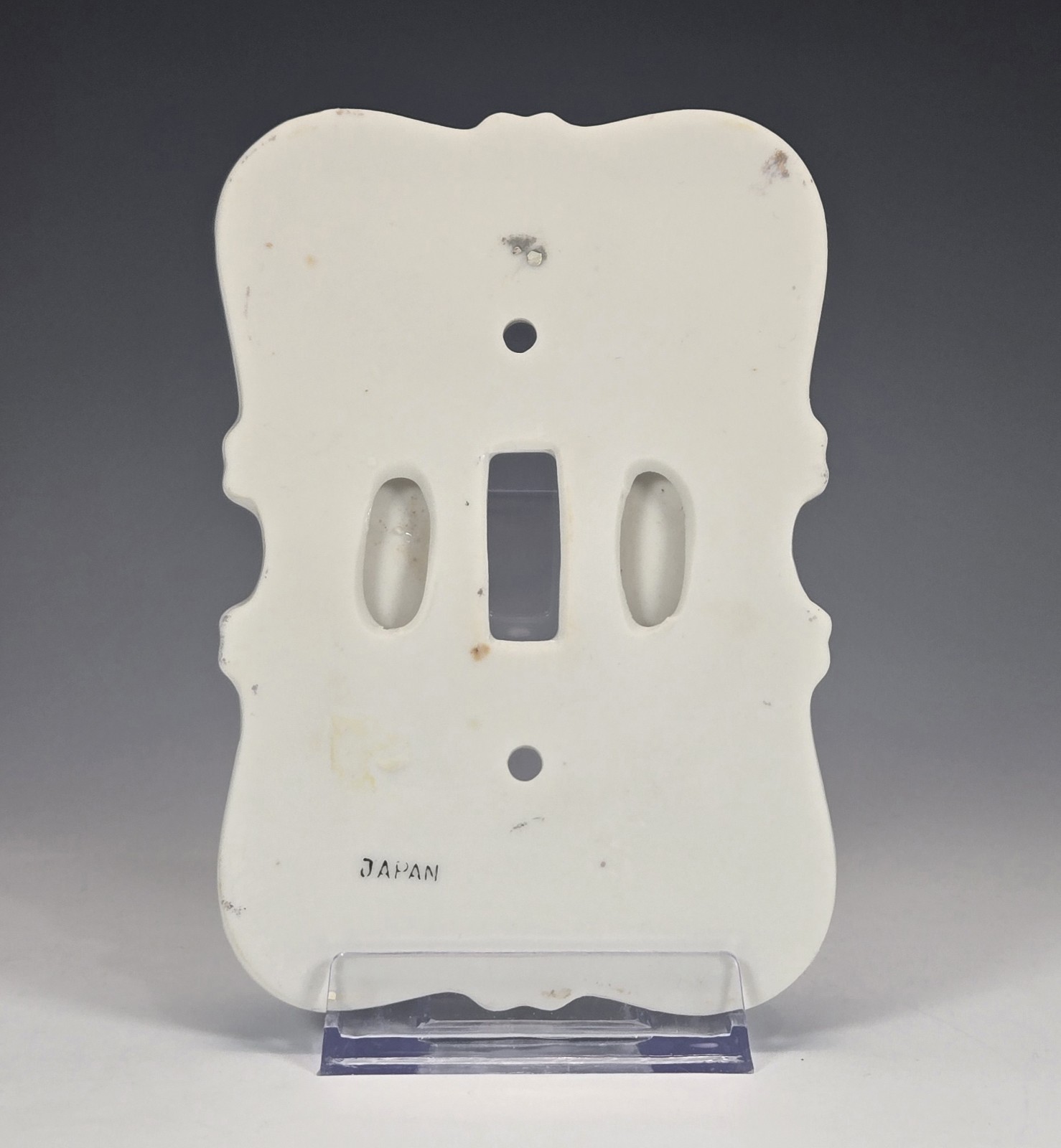 Elegant Porcelain Light Switch Cover Wall Plate Hand Painted Pink Roses Japan
