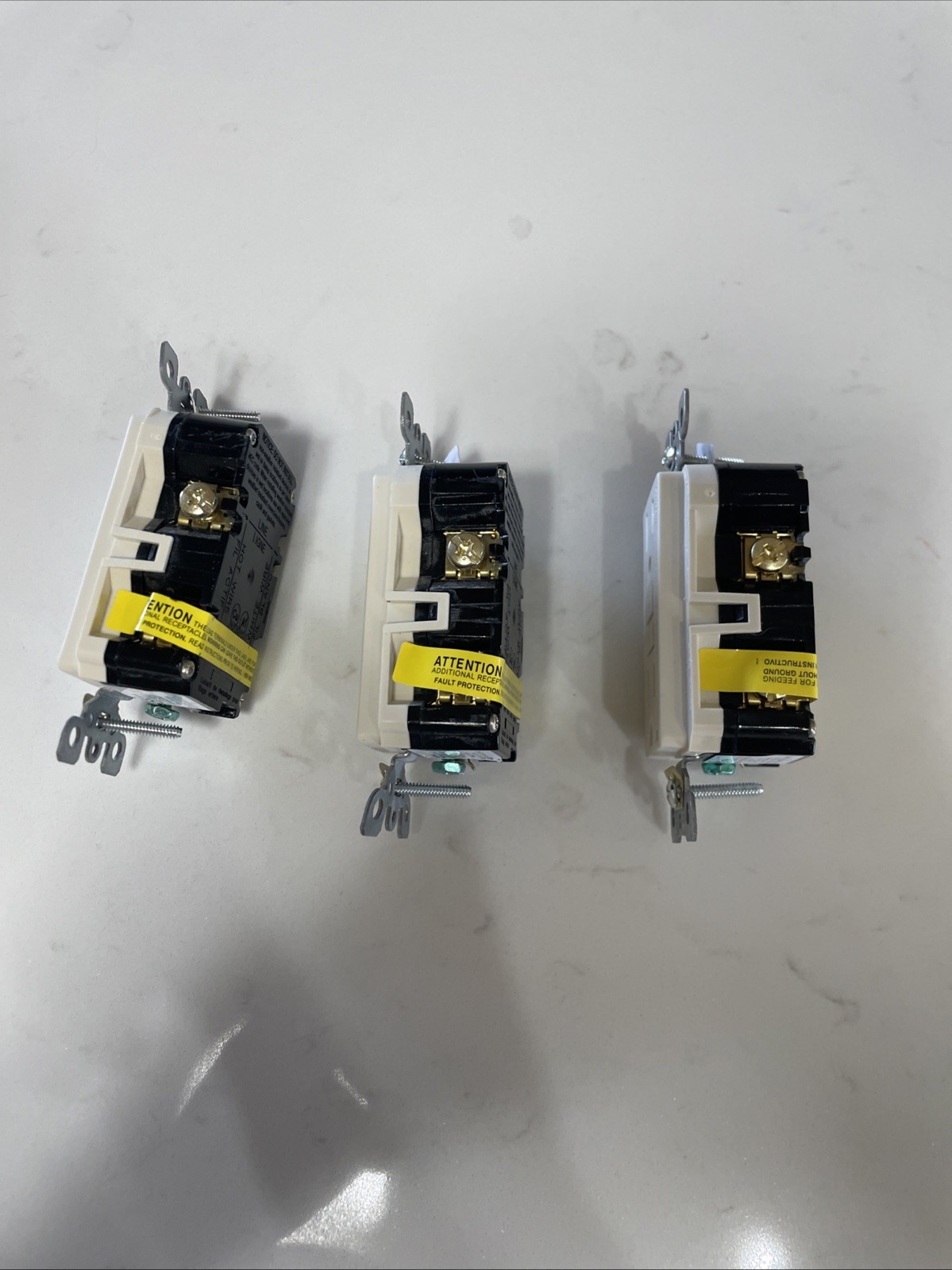 Leviton GFTR1-03T SmartlockPro 15A Polycarbonate Duplex Light Almond GFCI Outlet