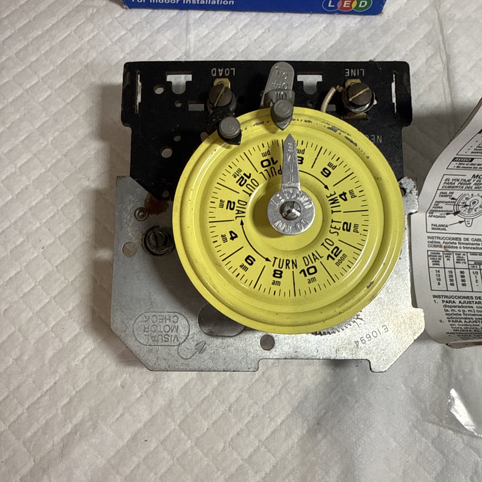Intermatic T101 24 Hour Industrial Grade Indoor Mechanical Time Switch No Case